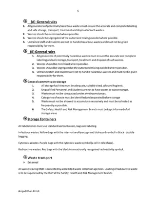 Disposal of laboratories waste | DOCX