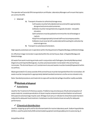 Disposal of laboratories waste | DOCX