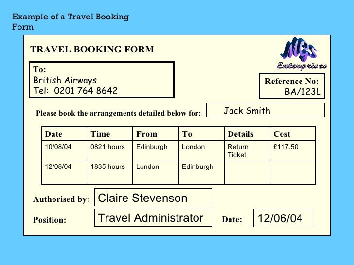 booking card for travel meaning