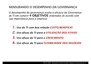 Arranjos de Governança de TI