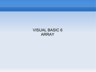 Array | ODP