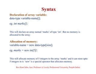 Array | PPT