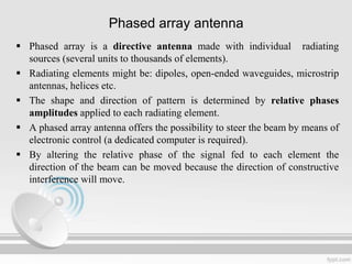 array and phased array antennna | PPTX
