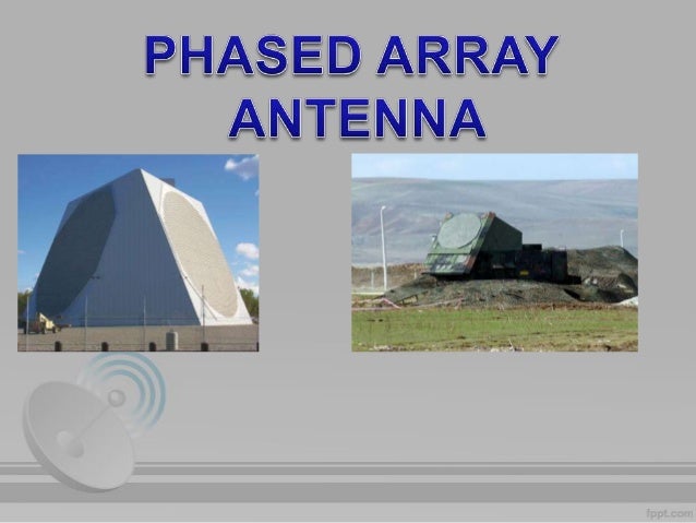 array and phased array antennna phased array