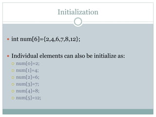 Array in C | PPTX