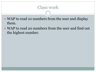 Array in C | PPTX