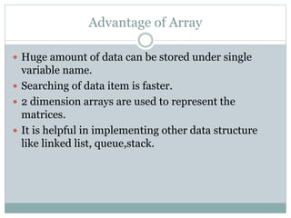 Array in C | PPT