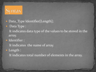 Array | PPT
