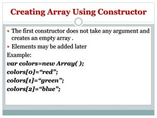 How to Create an Array & types in PHP | PPTX