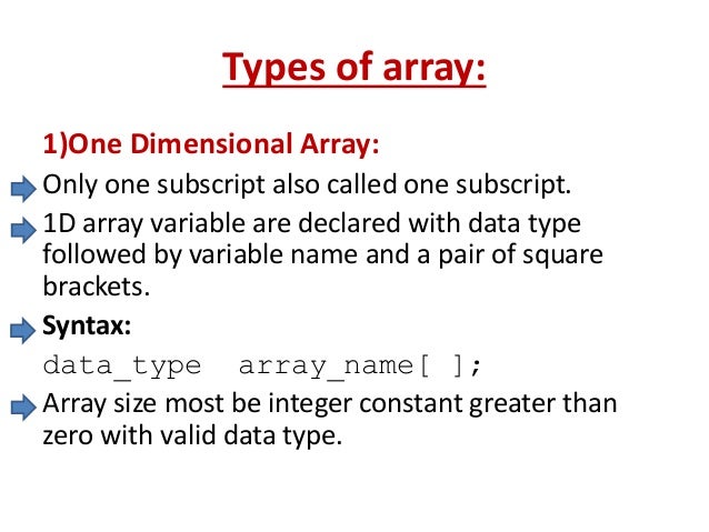 Array