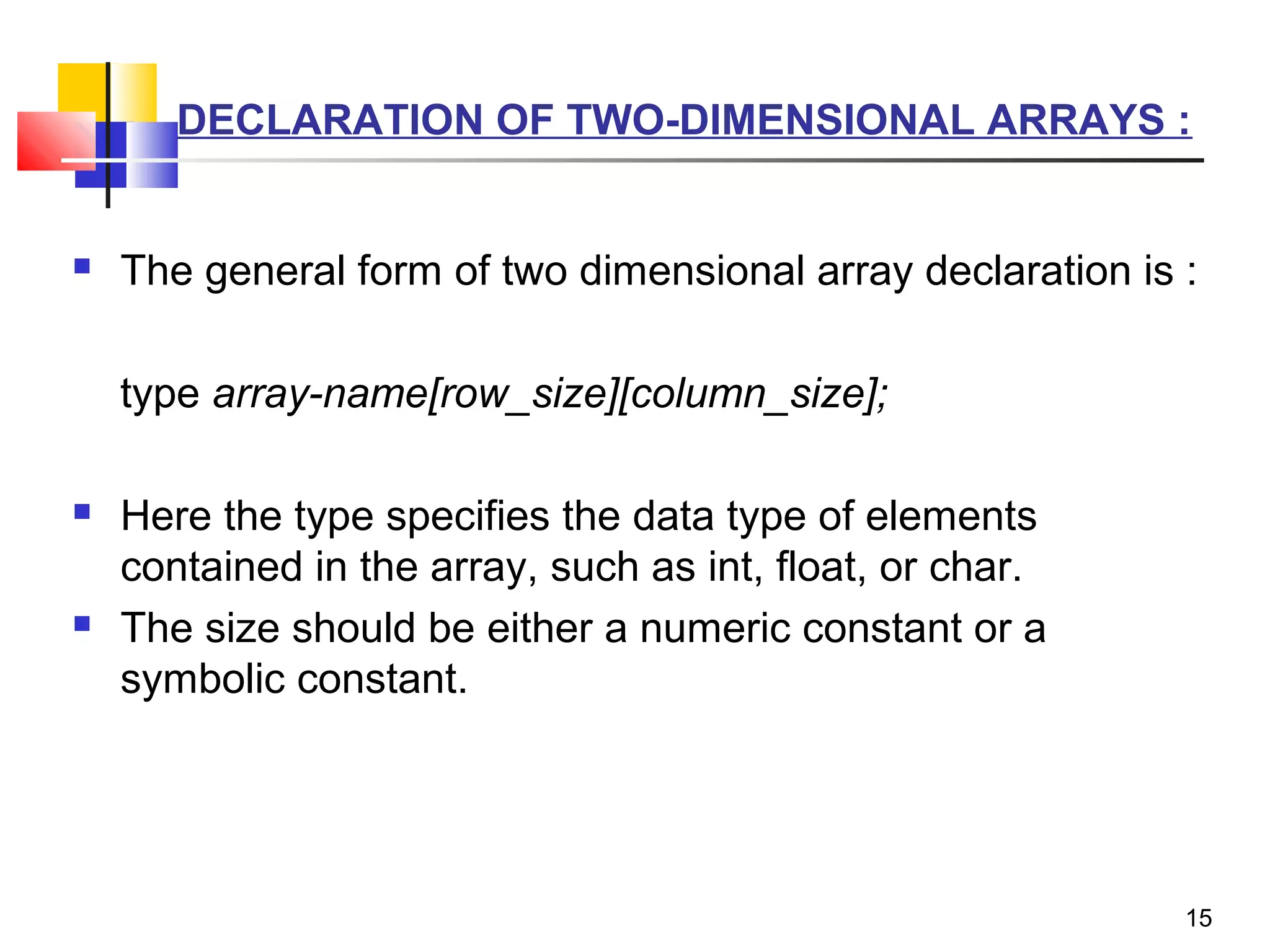 Array in c | PPT