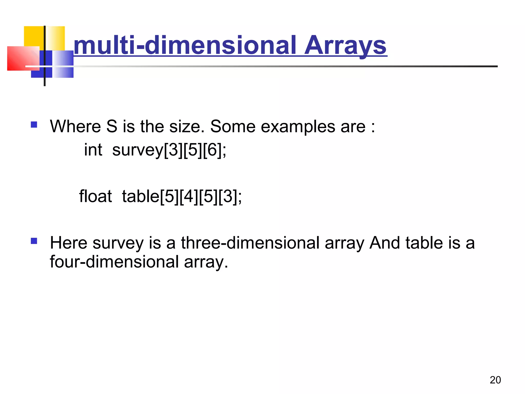 Array in c | PPT