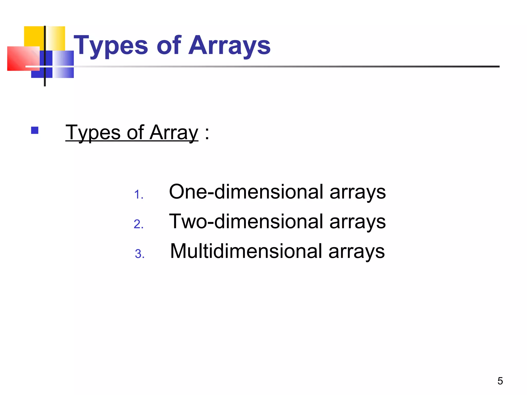 Array in c | PPT