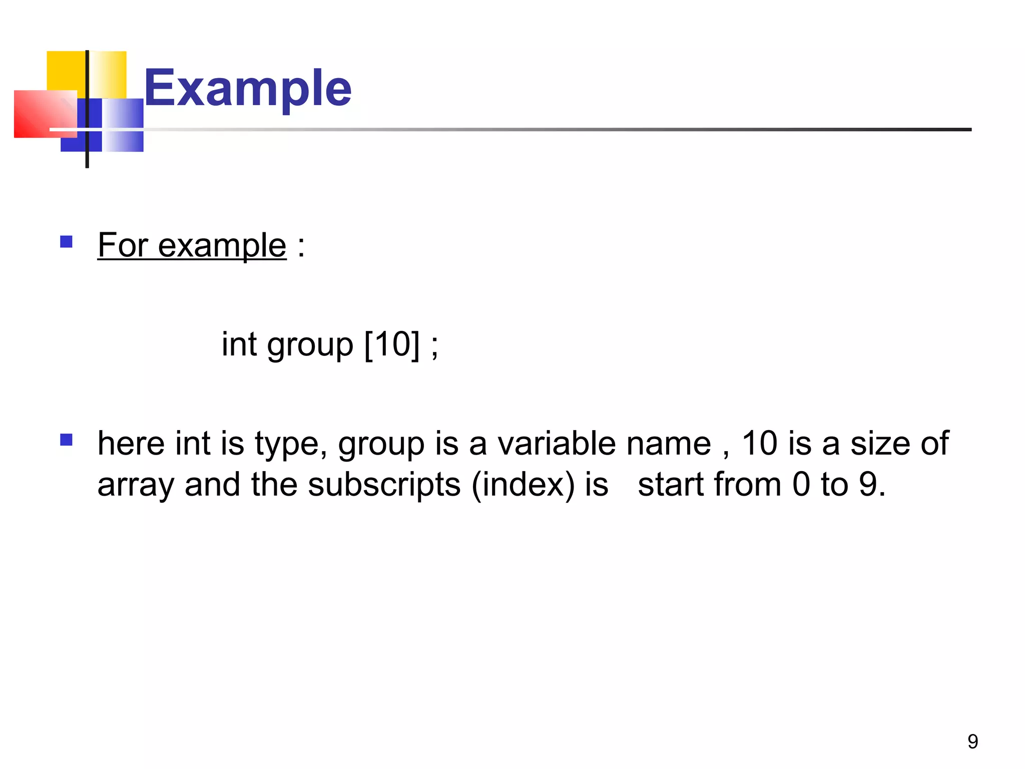 Array in c | PPT
