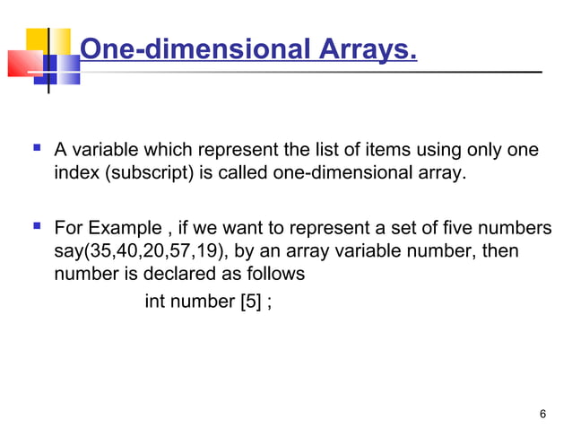 Array in c | PPT