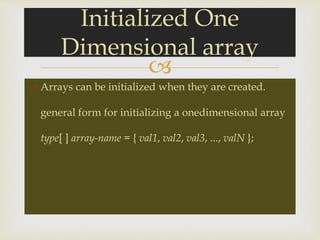 Array | PPT