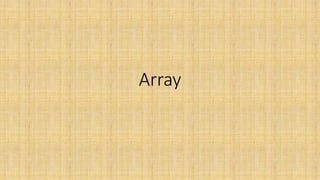 Array | PPT | Free Download