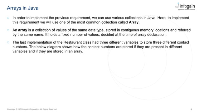 Arrays are used in java to holding more.pptx