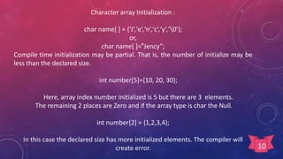 Array in C full basic explanation | PDF | Programming Languages | Computing