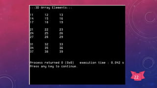 Array in C full basic explanation | PDF