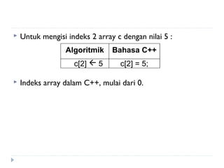 Array satu-dimensi | PPT