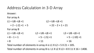 Lb. Number Address Array Addressing to compute address where elements are stored.pdf