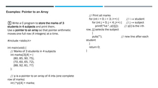 C Programming examples on Arrays and Pointers.pdf