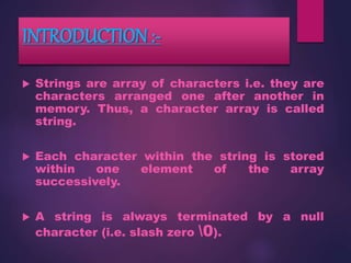 Array and string | PPTX