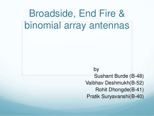 What is a binomial array in an antenna?