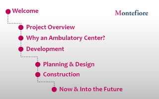 New York Building Congress Presentation: Montefiore Hutch Ambulatory Care Center