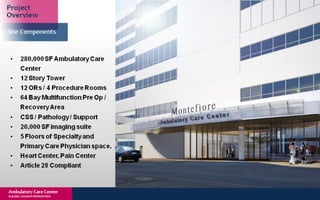 New York Building Congress Presentation: Montefiore Hutch Ambulatory Care Center