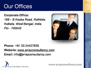 Array Consultancy Services Brochure [Ppt] | PPT