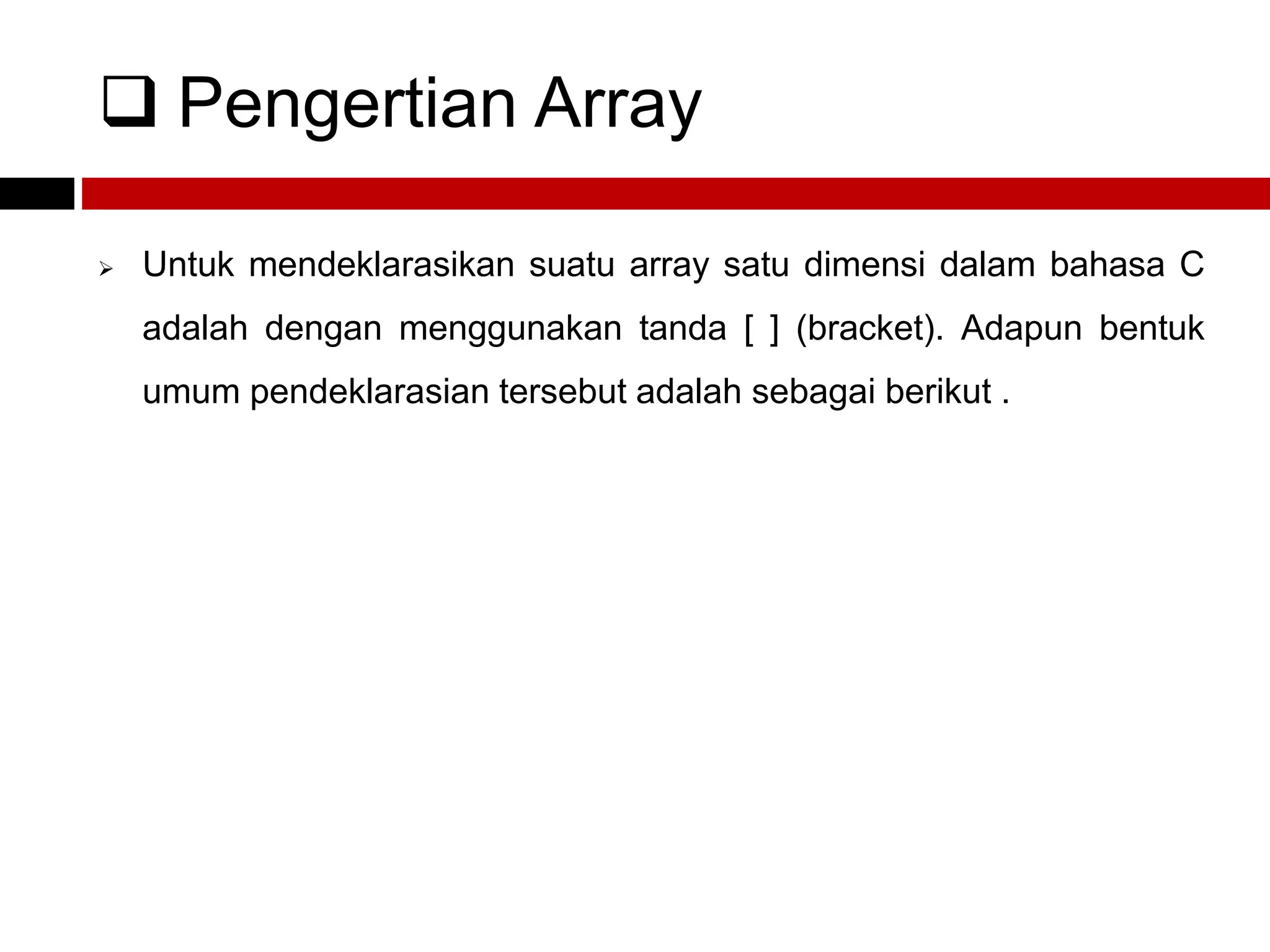 Array dan string | PPT