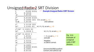 Srt Division Examples array divider on digital design for reference | PPT