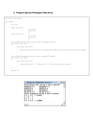 Array Dua Dimensi | PDF