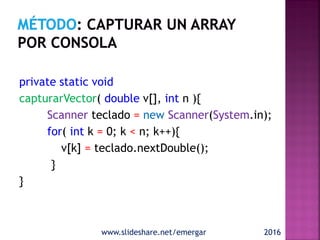 Array en java operaciones | PDF