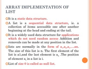 Array Implemetation of LIST Abstract Data Type.pptx