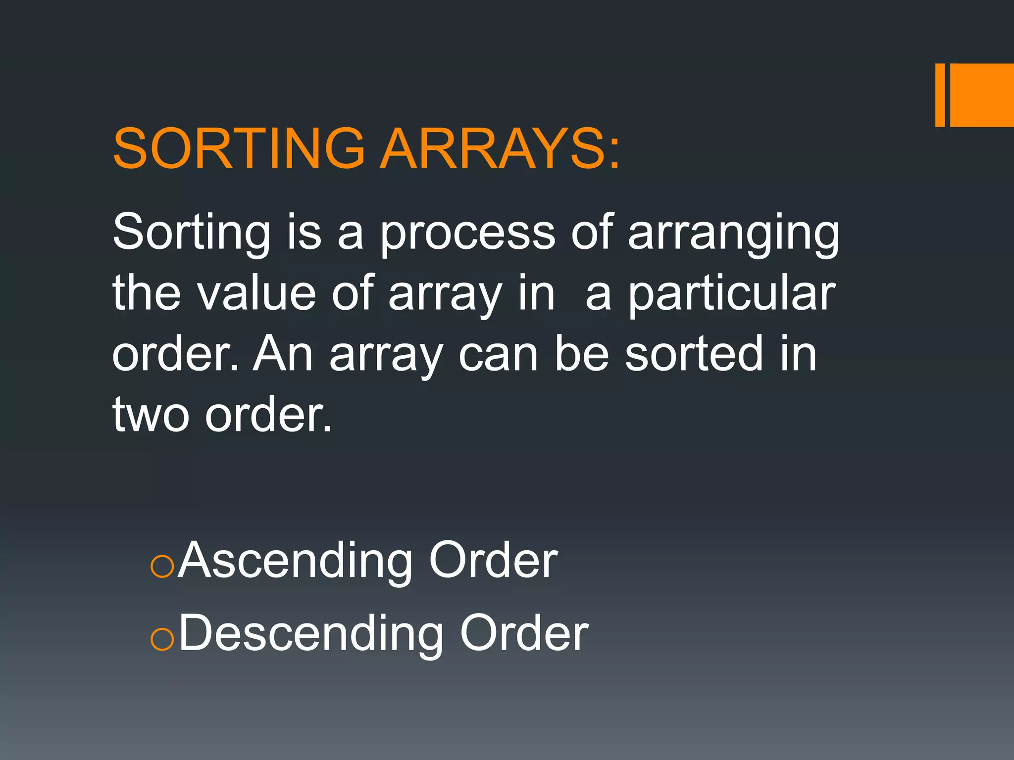 Array in c++ | PPTX
