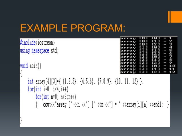 Array in c++ | PPT