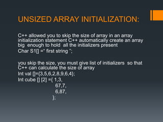 Array in c++ | PPT