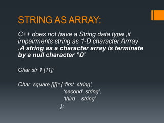 Array in c++ | PPT