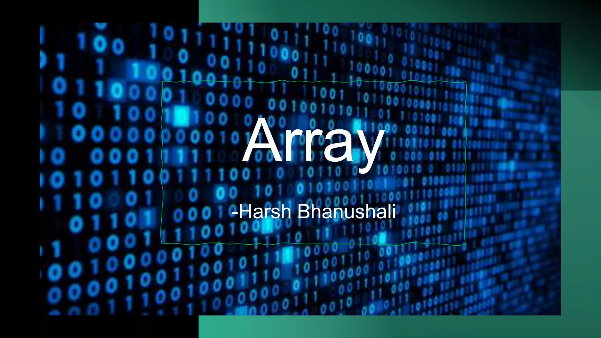 Array in c | PPT