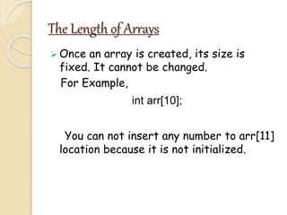 Array in c language | PPT