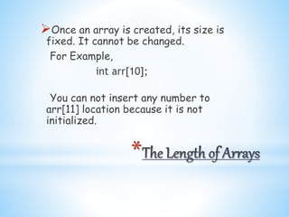 Array in c language | PPTX
