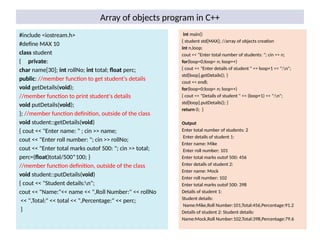 array in class, functions and objects.pptx