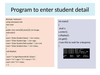 array in class, functions and objects.pptx