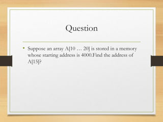 One Dimensional Array | PPT
