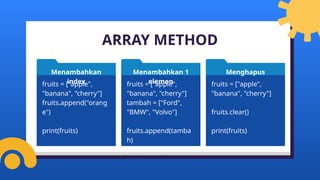 Informatika kelas 11 materi Array kelas 11.pptx
