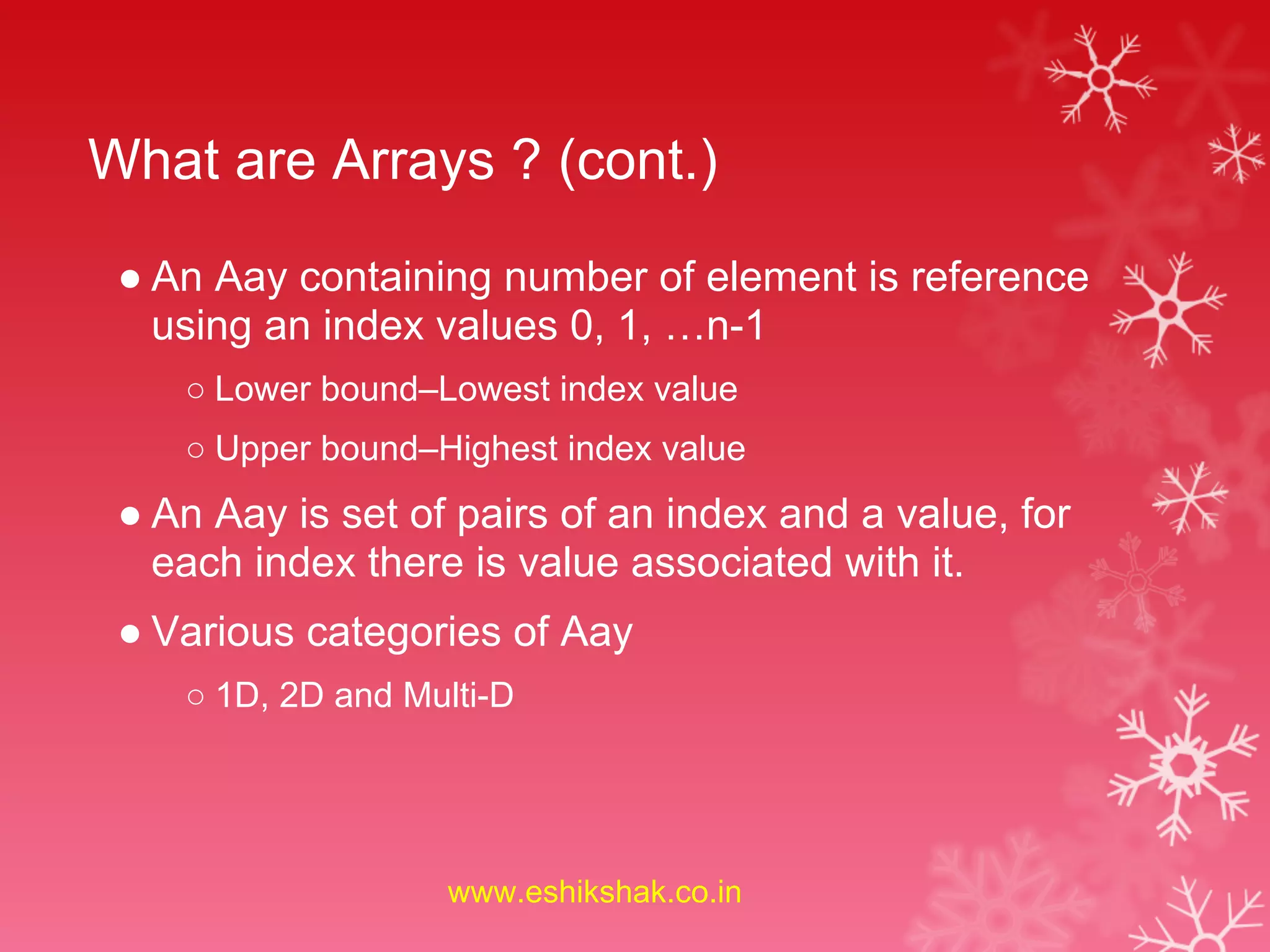 Array linear data_structure_2 (1) | PPT