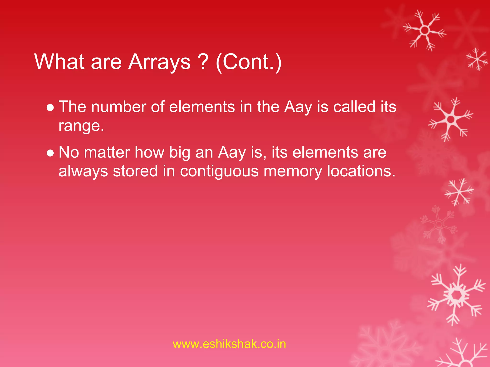 Array linear data_structure_2 (1) | PPT